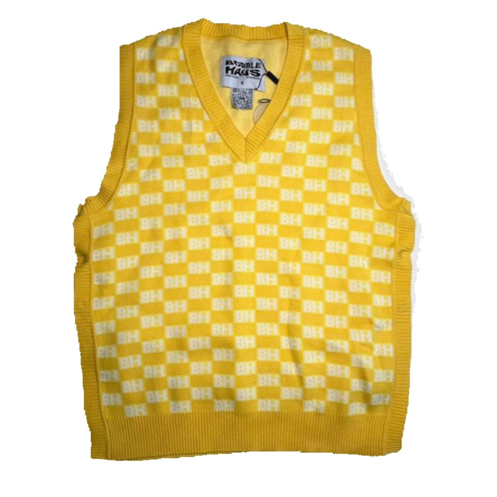 BobbleHaus Yellow Sweater Vest